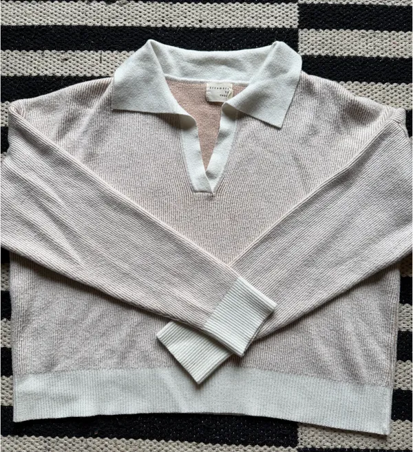 Cropped Sweater Tan - Image 2