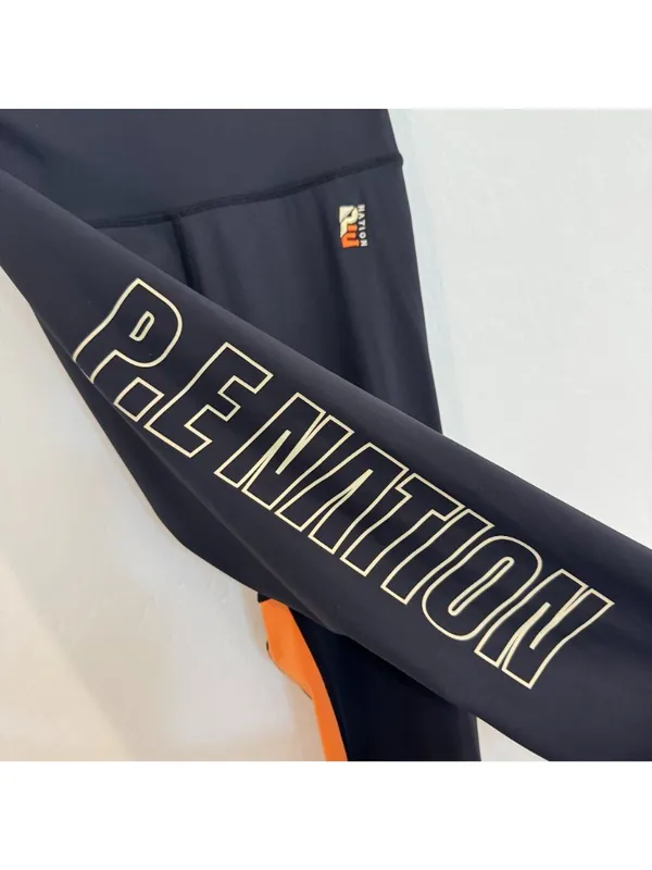 PE Nation High Rise Logo 7/8 Leggings Small Streetwear Blockette‎ Gorpcore Gym - Image 8