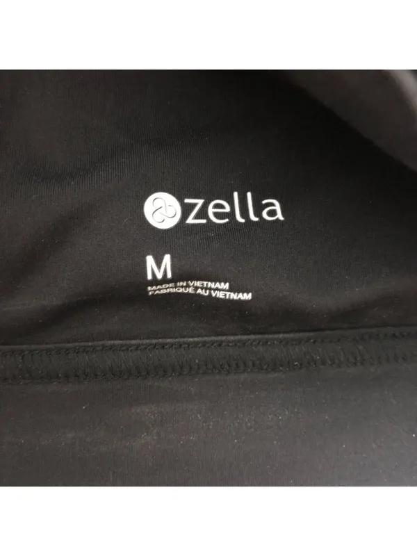 Zella Sports Bra Crossover Straps Removable Cups Black M - Image 3