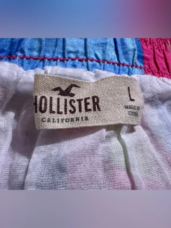 Y2K Hollister Mini Skirt size Large Floral blue pink - Image 7
