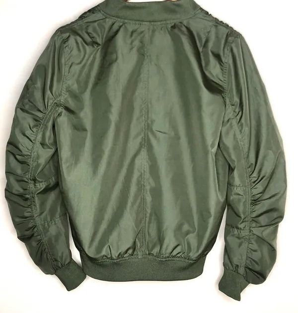 INSO Green Bomber Jacket Size M - Image 8
