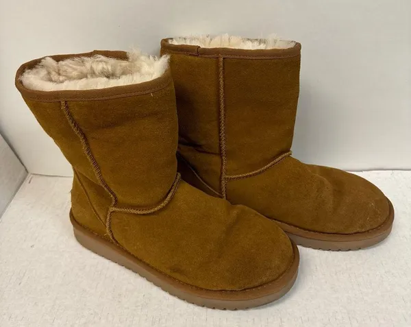 UGG kookaburra Womens Boots 7 US Classic II Mid-Calf Boots brown Suede Sheepskin - Image 2