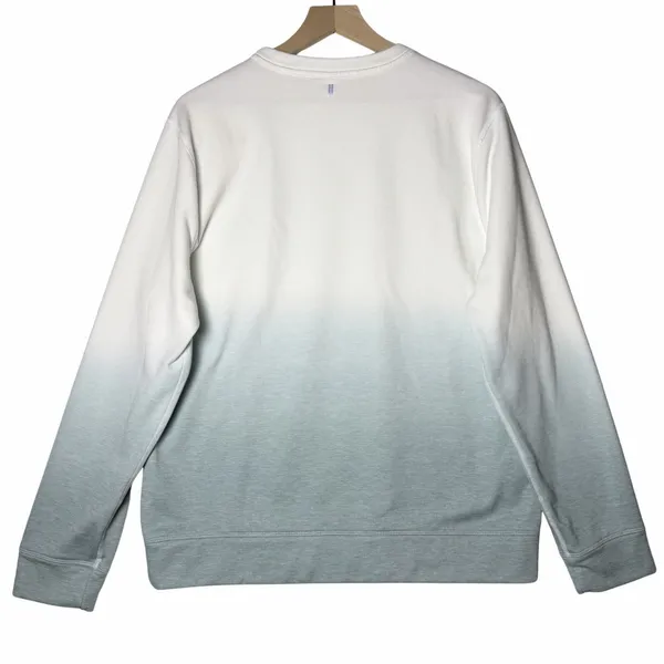 NOBULL Blue Ombre Crewneck Fleece Pullover Athletic Gym Women’s Size L - Image 2