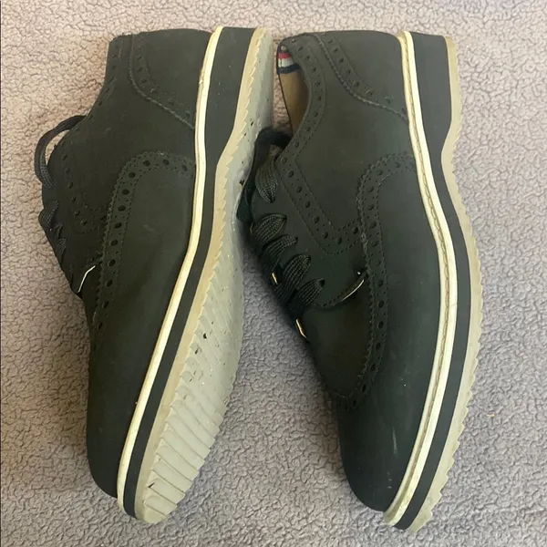 Tommy Hilfiger Black Brogue Sneakers - Image 2