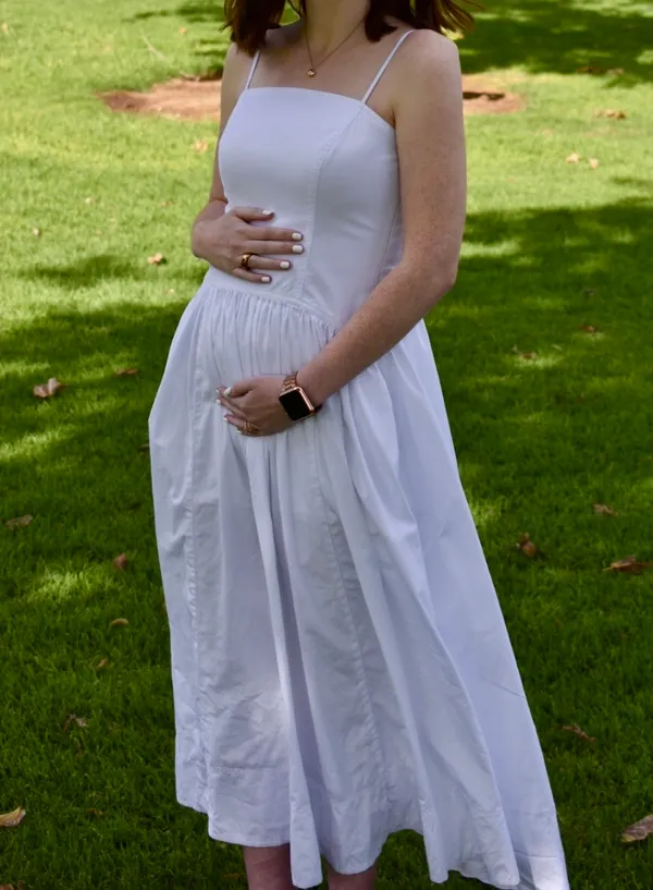 Madewell Poplin Seamed Maxi Dress - Image 4