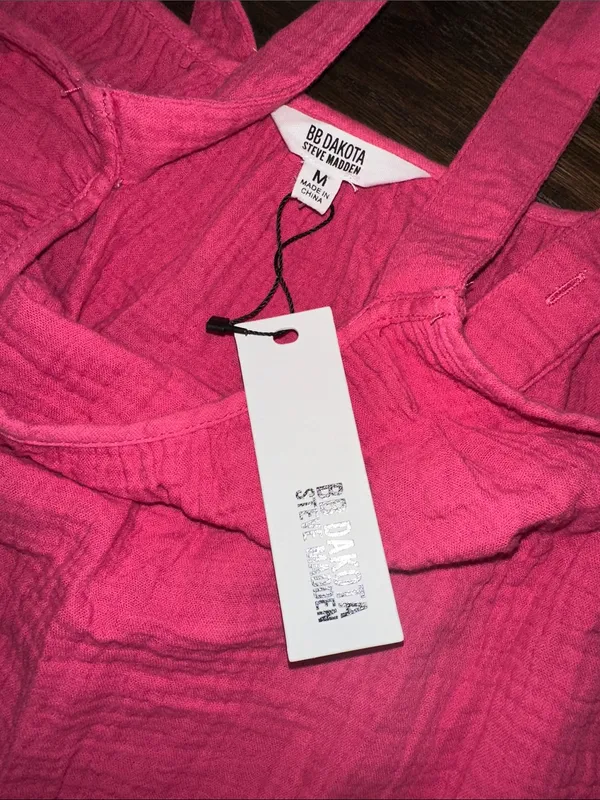 BB Dakota Hot Pink Sleeveless maxi Dress size medium new with tags - Image 4