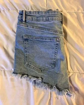 ZARA High Rise Jean Shorts - Image 5