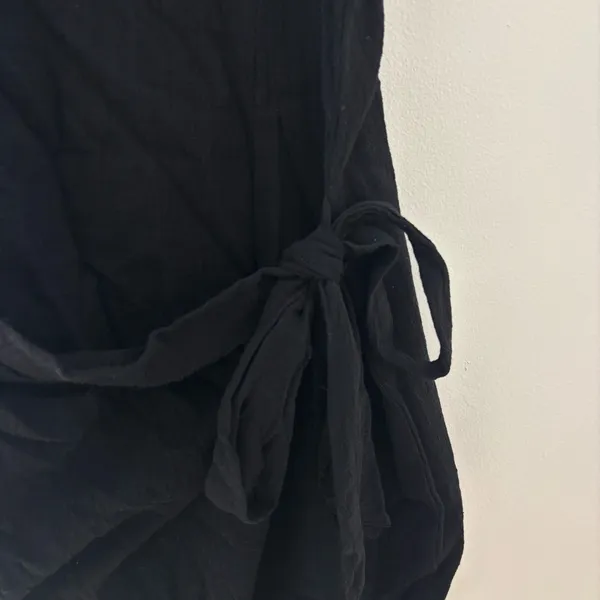 Black Princess Polly Forest Hunt Tie Front Mini Dress - Image 3