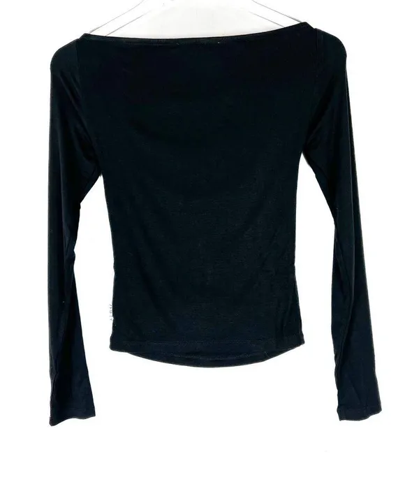 NWT Six/Fifty Black Off The Shoulder with Front Cut Out Shirt Size Medium M NEW - Image 9