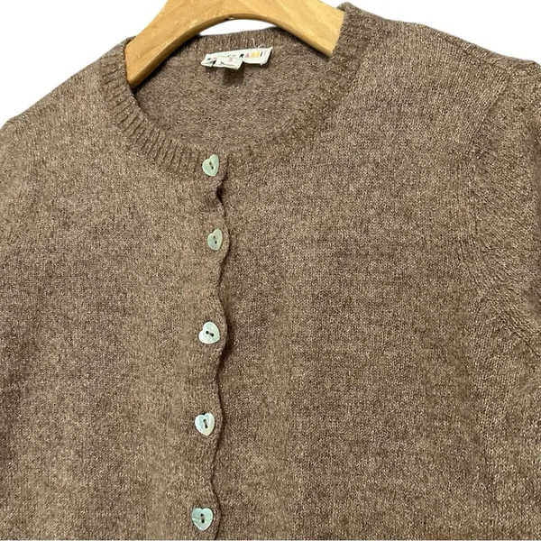 Roller Rabbit Women’s Size S Camel Tan Lurex Shine Moxie Sweater Cardigan - Image 7