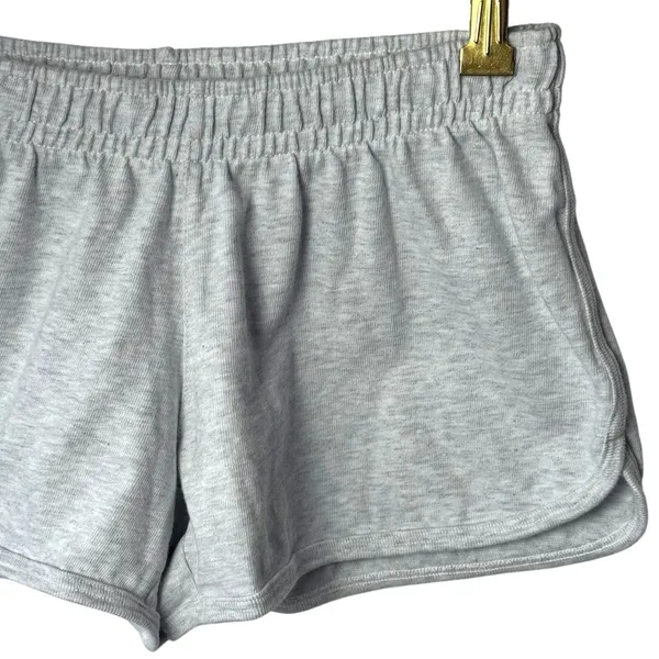 NEW Brandy Melville Light Heather Grey Sweat Shorts‎ Pajama Cozy Athletic XXS - Image 4