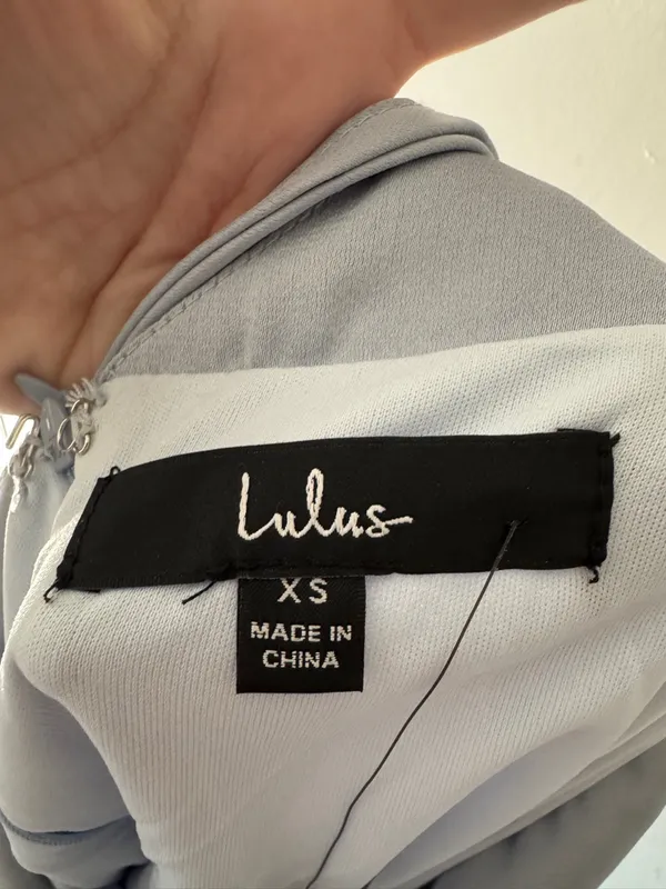 NEW!! Lulus A Dream Come True Light Blue Satin‎ Mini Dress - Image 11