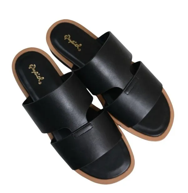 Qupid Womens 10 Slip On Black Sandal Slide NWOB - Image 2