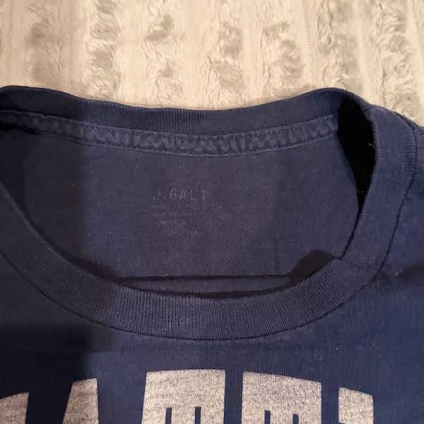 John Galt Seattle Graphic Long Sleeve Cropped Tee Navy Brandy Melville OS - Image 3
