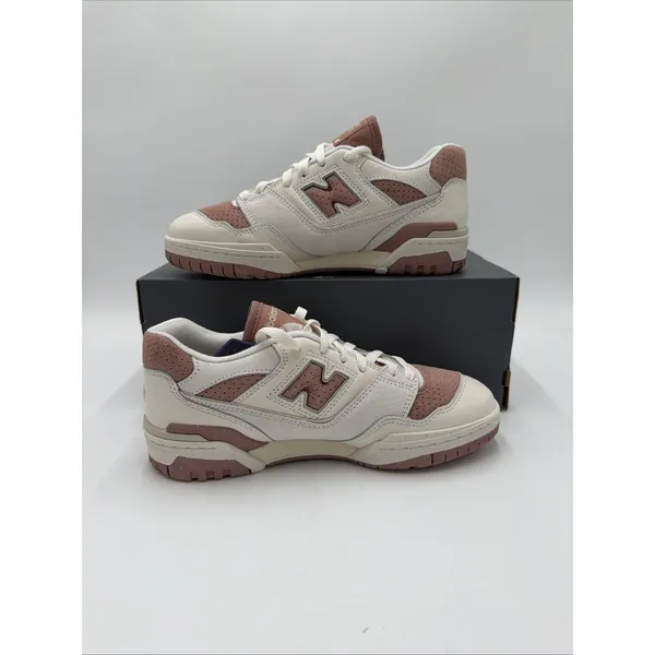 New Balance Women's 550 Shoes White/brown Size 9.5 NWB No lid - Image 2