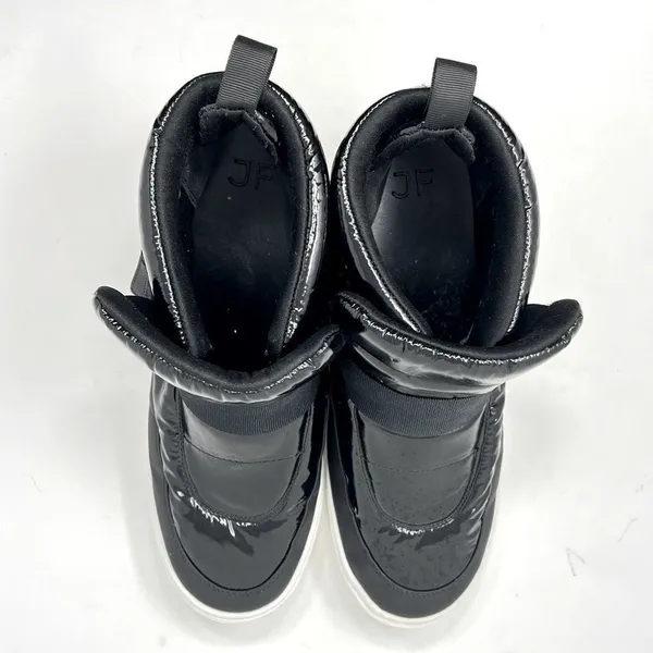 JF Sinead Patent Nylon Black Arctic Lite Strap Puffy Boot High Top Sneaker 10 - Image 8
