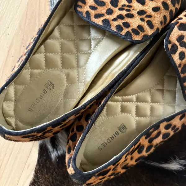 BIRDIES The Starling cheetah‎ calf hair loafers Size 8.5 - Image 6