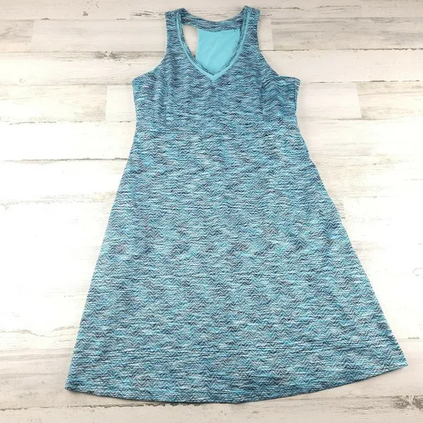 MPG Sport Mondetta Travel Dress Women’s Large Teal Built-In Bra Athletic Casual - Image 2