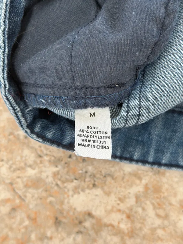 Denim distressed mini skirt Blue Size M - Image 2