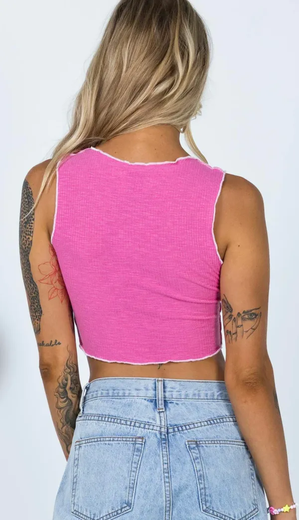 Princess Polly Christa Top In Pink - Image 4