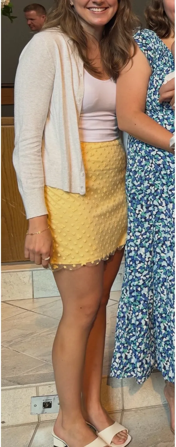 Francesca's Yellow Mini Skirt - Image 2