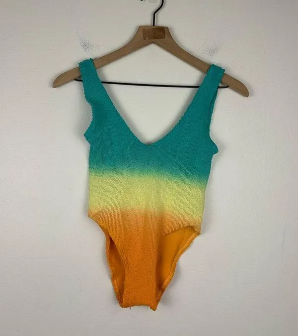 Bond-Eye Mara Tie Dye Square Neck One Piece Swimsuit One Size - Image 3