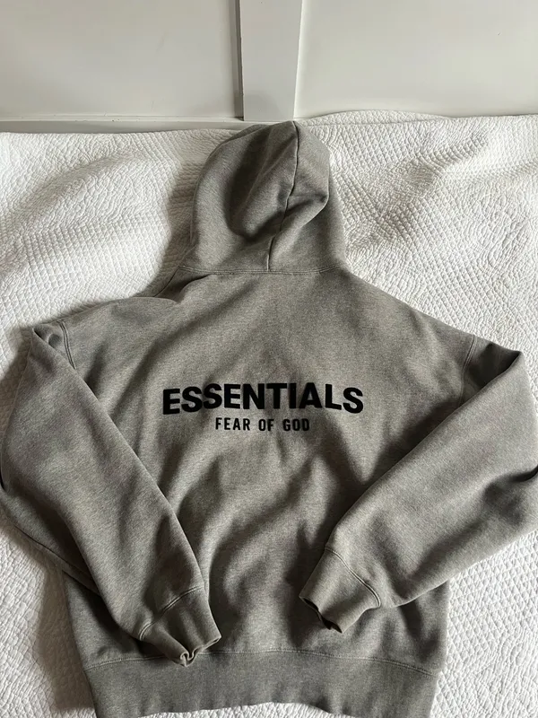 Essentials Fear of God Hoodie Oatmeal - Image 4