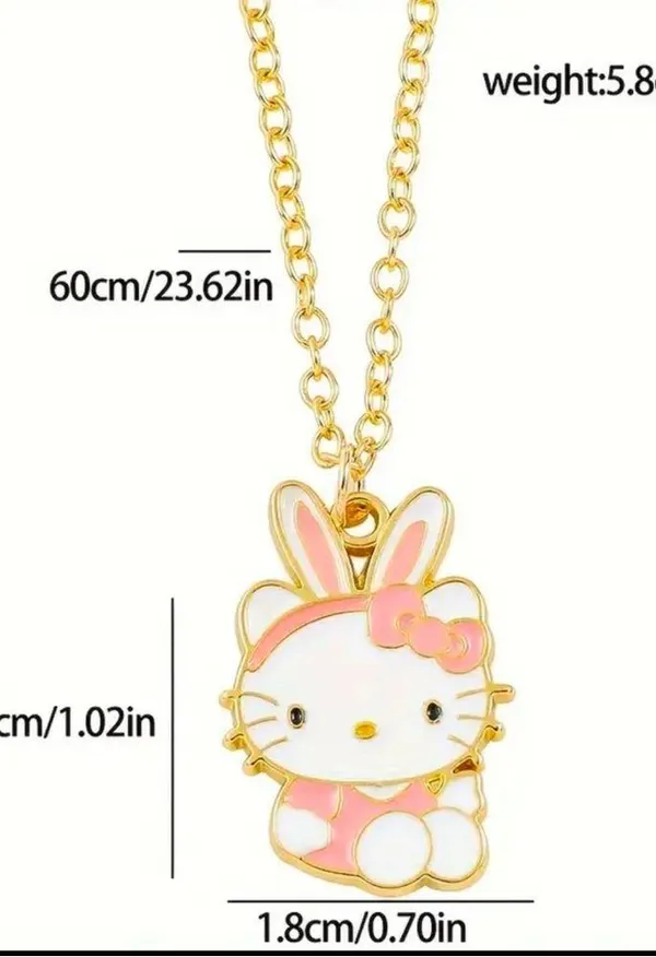 Hello Kitty Official Licensed Cute Pendant 18” Necklace NWT - Image 2