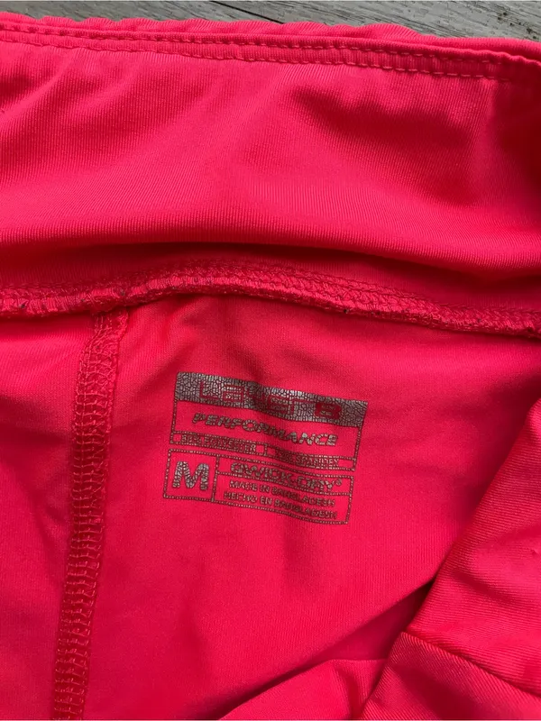Women's Neon Coral Performance Mini Skirt Pink Size M - Image 2