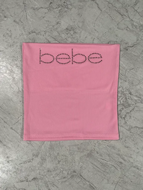 Bebe Pink Rhinestone Tube Top - Image 2