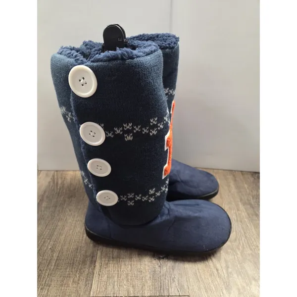 Campus Footnotes NWT Illinois Fighting Illini Boots Navy Tall Sweater 9/10 - Image 3