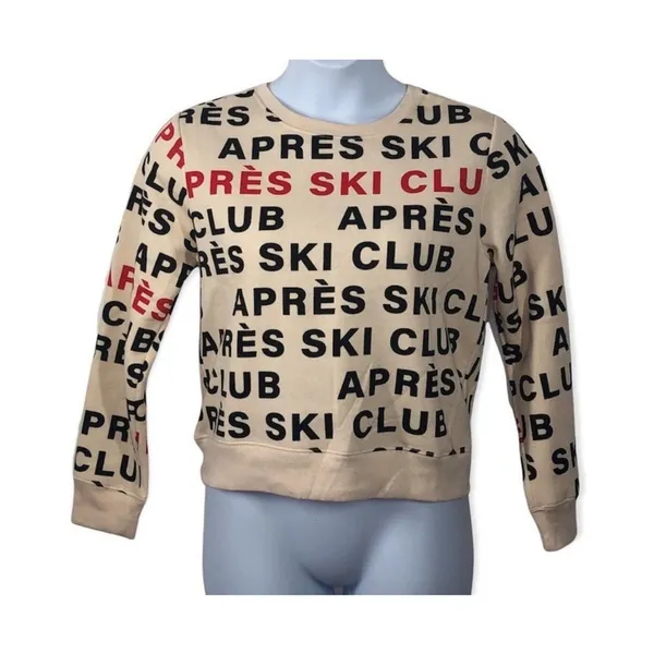 Chemistry Après Ski Club Crewneck Sweatshirt NWT Ski Core Aspen Cabin Cozy Lounge Wear - Image 2