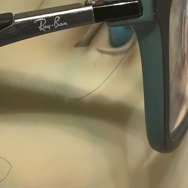 Ray-Ban Women’s Black Frame Glasses with Brown Case FRAME AND CASE ONLY - Image 4