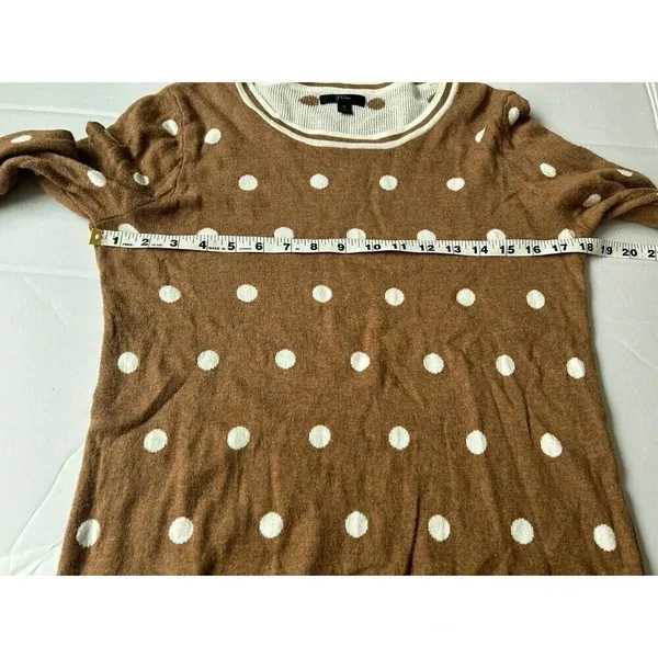 J. Crew Sweater Crew Neck Pullover Polka Dots S - Image 5
