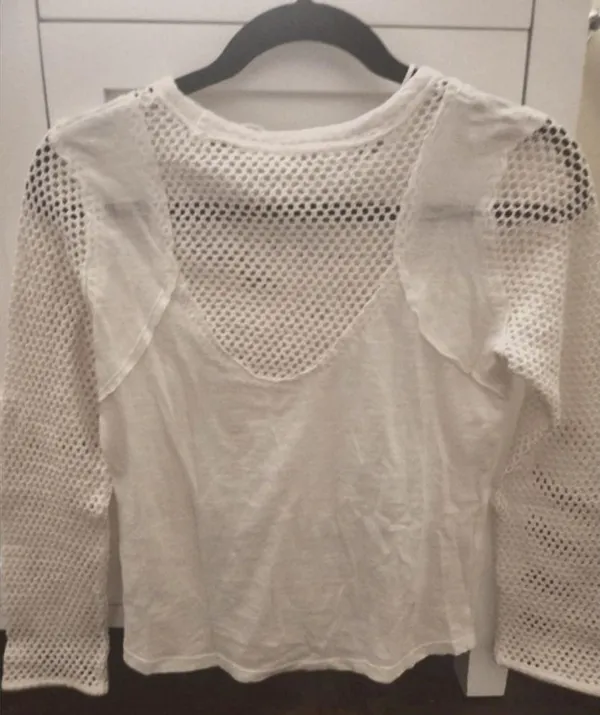 NWT People Mesh Accent Thermal Long Sleeve Shirt Size Small - Image 3
