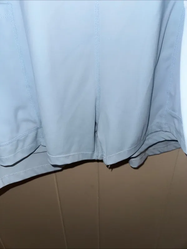 TCEC Light Blue Athletic Dress/Shorts with Coral Zip Detail - Image 3