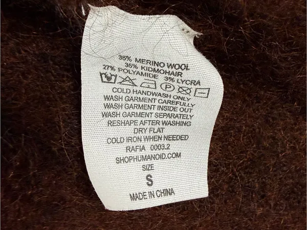 HUMANOID Brown Wool Mohair MIDI Cardigan Size Small - Image 9