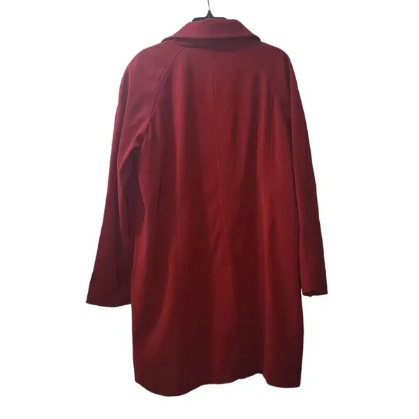 London‎ Fog Red Coat Classic Fit Toggle Closure Overcoat XL/XG - Image 2