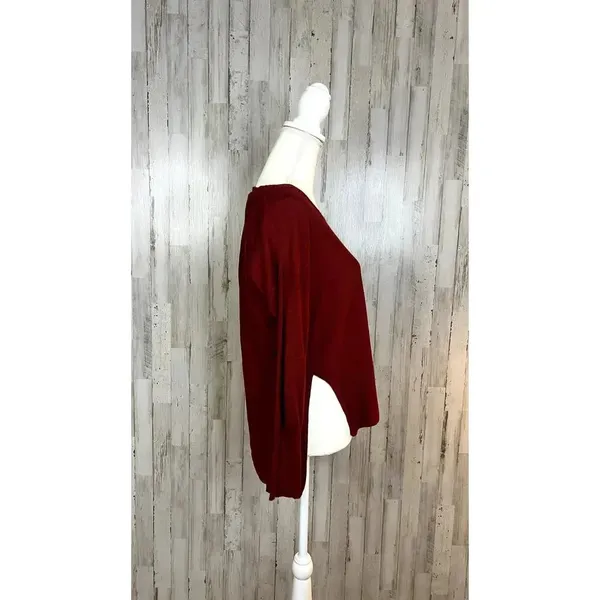 Altard State Women's Size Small Red Long Sleeve Pullover Sweater‎ - Image 4