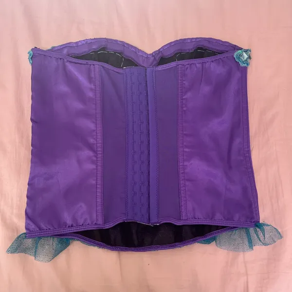 Leg Avenue Purple and Teal Mermaid Corset Top - Image 5