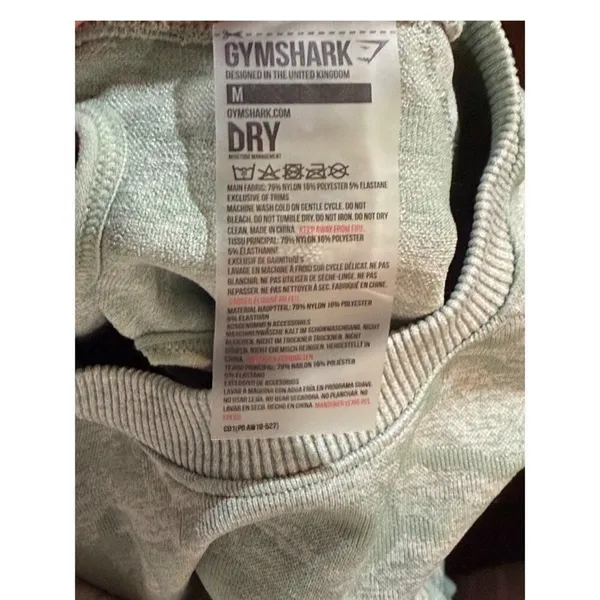 Gymshark Sage Camo Long Sleeve Crop Top - Image 7