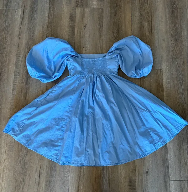 Abercrombie and Fitch Women's Blue Dress - Image 4