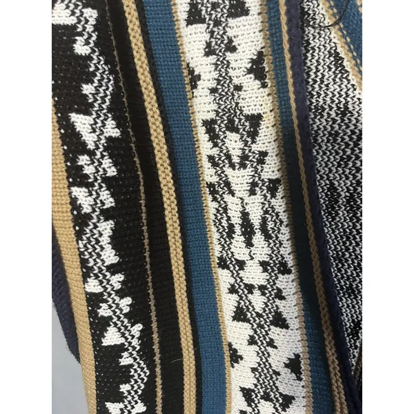 Sleeveless Kimono Overpiece Size Xs/S Fringed Aztec Western Festival Sweater - Image 6