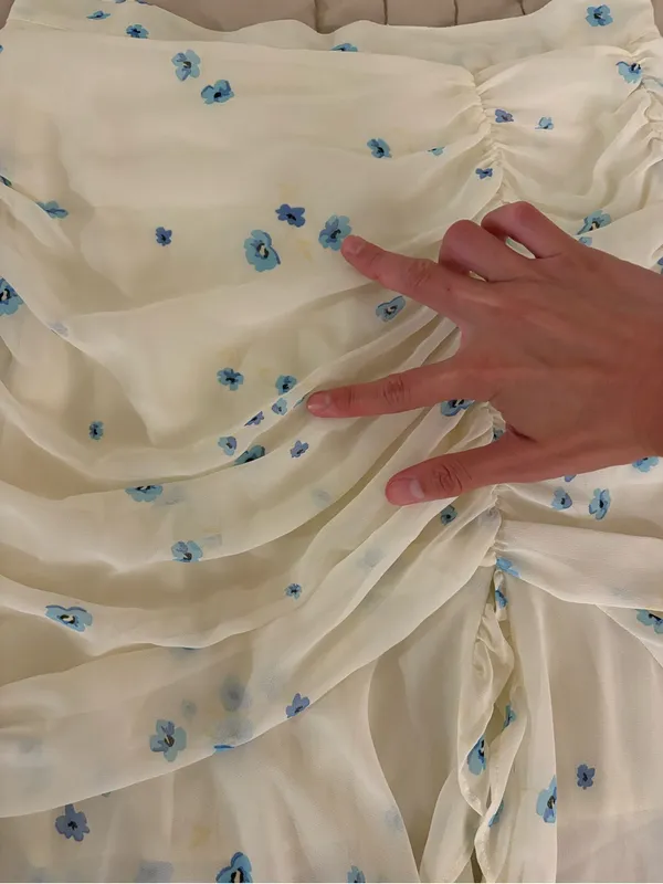 Flynn Skye White Floral Ruffled Skirt - Image 2