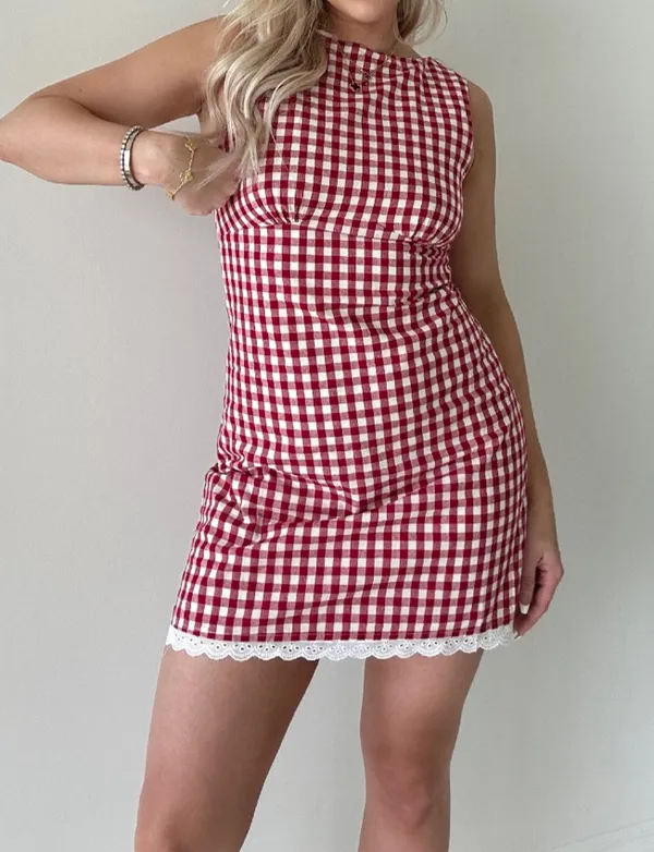Gingham mini dress - Image 2
