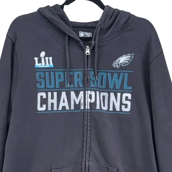 Fanatics‎ Philadelphia Eagles Hoodie Black LG - Image 3