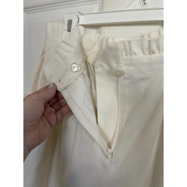 NWT Anthropologie Corey Lynn Carter Tapered Trousers Medium Pleated Wide Leg - Image 7