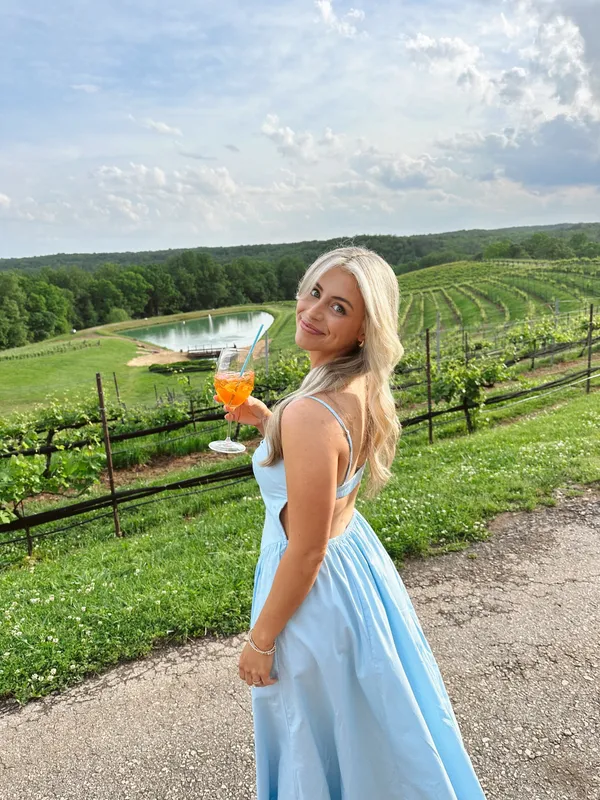 Blue NIA Destene Sleeveless Sweetheart Maxi Dress - Image 3