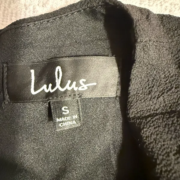 Lulu's Black Long Sleeve Dress with Flare Cuffs - Image 4