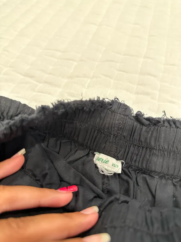 Aerie Black Mini Skirt Ruffle Size XS - Image 2